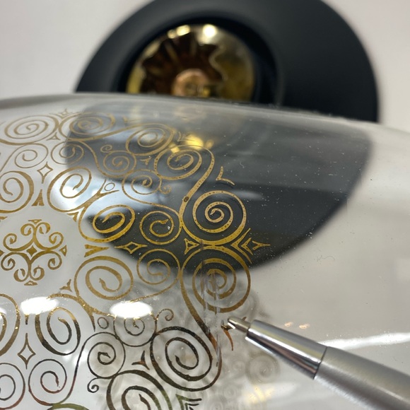 Vintage David Douglas Taper Candle Holder Hurricane Shade Accalac - Picture 10 of 11